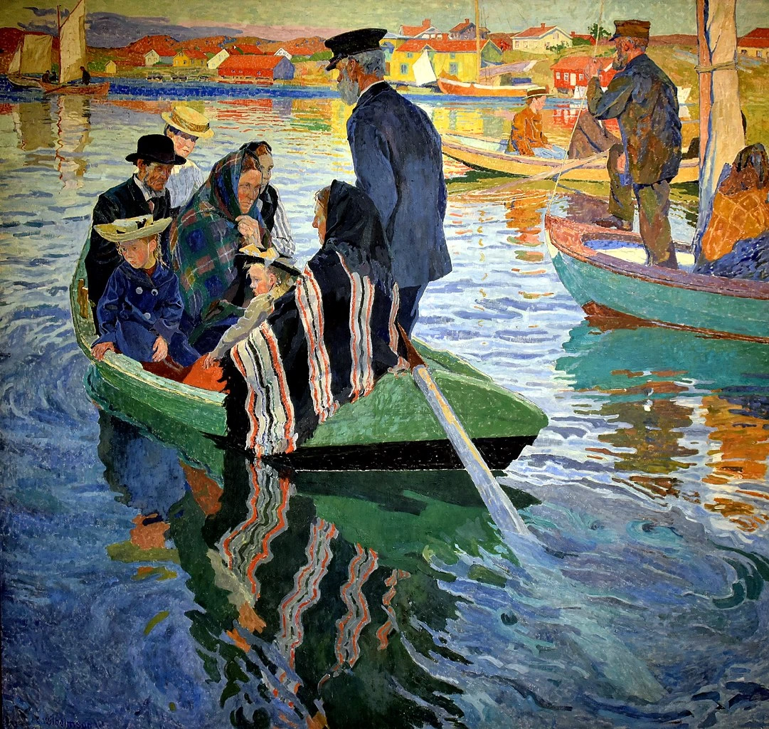 I fedeli in barca - Nationalmuseum, Stoccolma